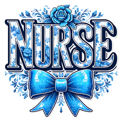 NURSE BLUE DTF (direct-to-film) Transfer