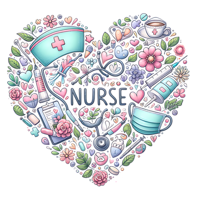 NURSE HEART DTF (direct-to-film) Transfer