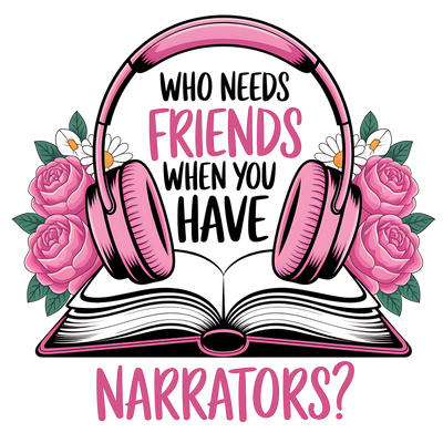 Narrators in Pink DTF (direct-to-film) Transfer