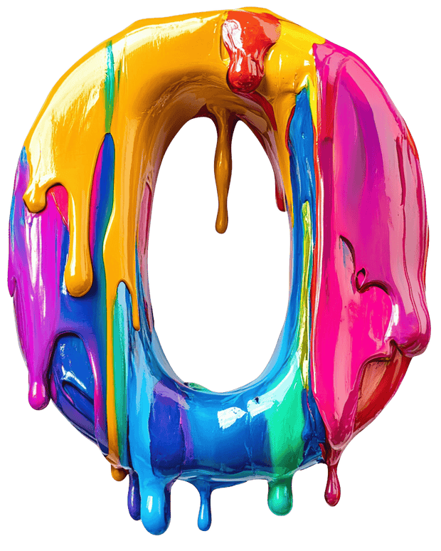 O Color Drip DTF (direct-to-film) Transfer