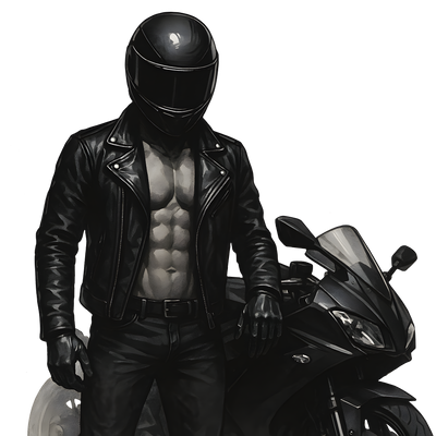 Open Jacket Rider DTF (direct-to-film) Transfer