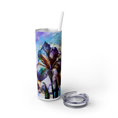 Ink Flower UV DTF Wraps for 20 oz Skinny Tumbler