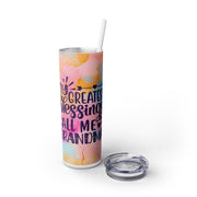 Call me Grandma UV DTF Wraps for 20 oz Skinny Tumbler