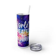 World's Greatest Mother UV DTF Wrap for 20 oz Skinny Tumbler