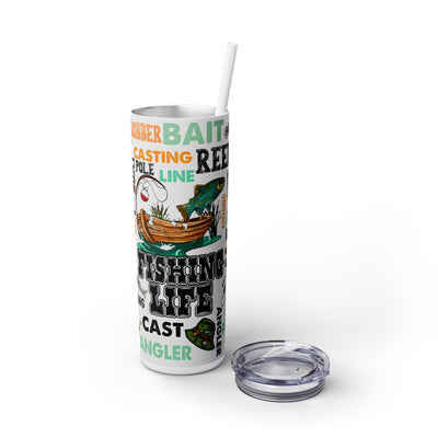 Fishing Life 20 oz. Skinny Straight UV DTF Tumbler Wrap