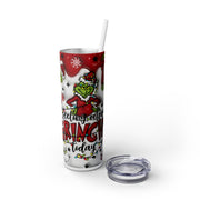 Extra G Man Today & Red Christmas Tree 20 oz Skinny Tumbler Wrap