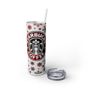 Red Plaid Starbucks Checklist 20 oz Skinny Tumbler Wrap