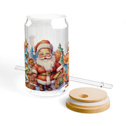 Santa claus Gingerbread Christmas 16oz UV DTF Libby Cup Wrap