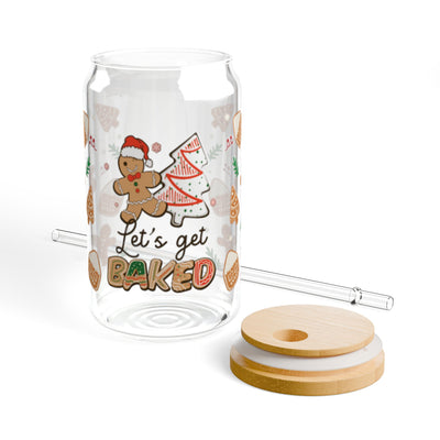 77-Let's Get Baked Cookie Christmas 16oz UV DTF Libby Cup Wrap