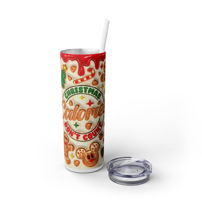 Christmas Mickey Hearts & Canes Calories 20 oz Skinny Tumbler Wrap