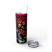 Arizona Cardinals With Animated Football Player UV-DTF 20 oz Skinny Tumbler Wrap