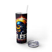 Los Angeles Rams  I Bleed  Football Helmet With Team Logo  UV-DTF 20 oz Skinny Tumbler Wrap