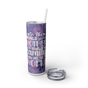 To the World UV DTF Wraps for 20 oz Skinny Tumbler