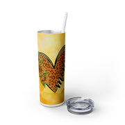 Sunflower Heart Mom UV DTF Wraps for 20 oz Skinny Tumbler