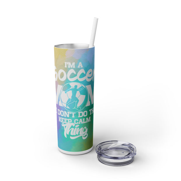 Soccer Mom UV DTF Wraps for 20 oz Skinny Tumbler