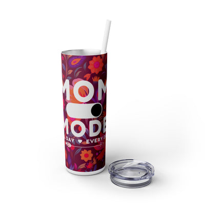 Mom Mode All Day UV DTF Wraps for 20 oz Skinny Tumbler