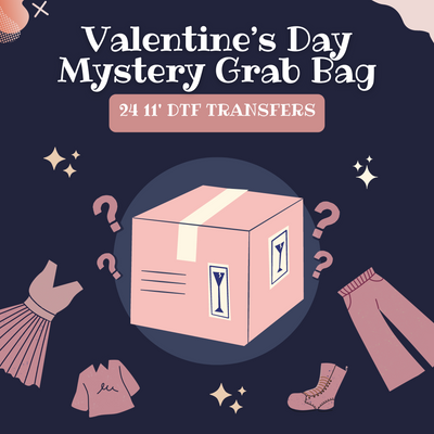 Valentine's Day Mystery Grab Bag with 24 11" Images DTF (direct-to-film) Transfer