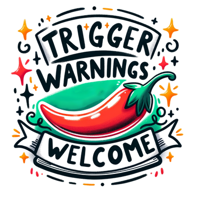 Pepper Trigger Warnings Welcome DTF (direct-to-film) Transfer