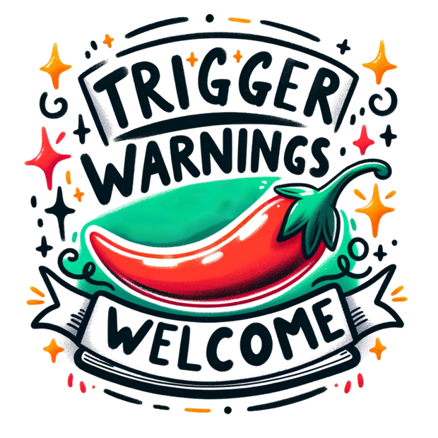 Pepper Trigger Warnings Welcome DTF (direct-to-film) Transfer