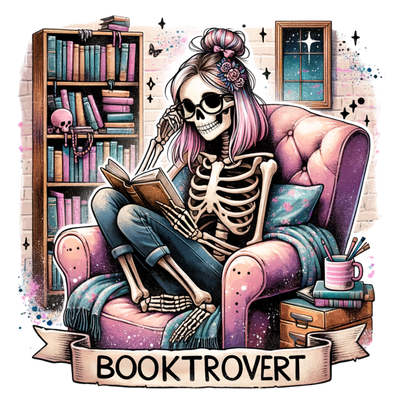 Pink Chair Booktovert DTF (direct-to-film) Transfer