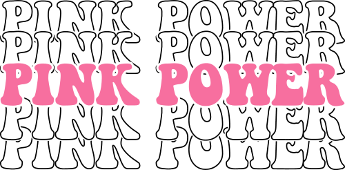 Pink Power DTF (direct-to-film) Transfer