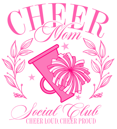 Pink Social Club Cheer Mom DTF (direct-to-film) Transfer