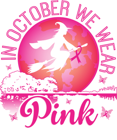 Pink Witch DTF (direct-to-film) Transfer