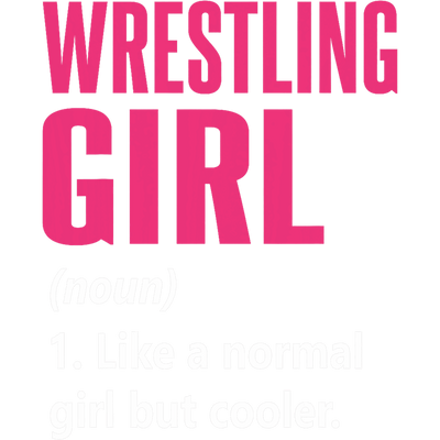 Pink Wrestling Girl  (noun) DTF (direct-to-film) Transfer