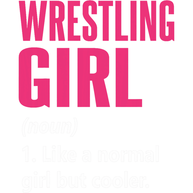 Pink Wrestling Girl  (noun) DTF (direct-to-film) Transfer