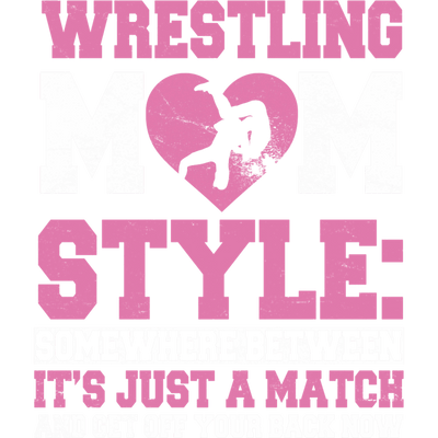 Pink Wrestling Mom Style DTF (direct-to-film) Transfer