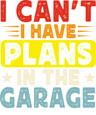 Plans Garage Yellow Background DTF (direct-to-film) Transfer