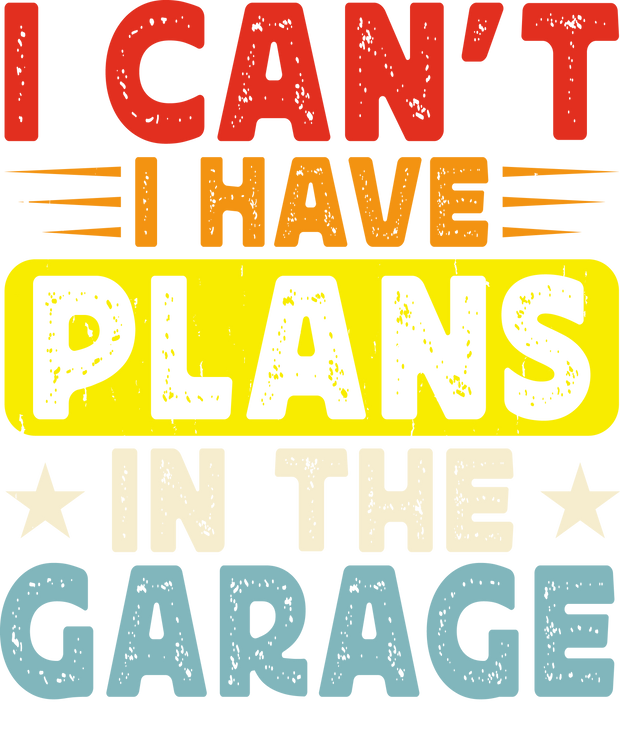 Plans Garage Yellow Background DTF (direct-to-film) Transfer