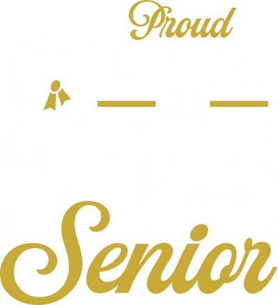 Proud Brother in White Senior 2025 DTF (direct-to-film) Transfer