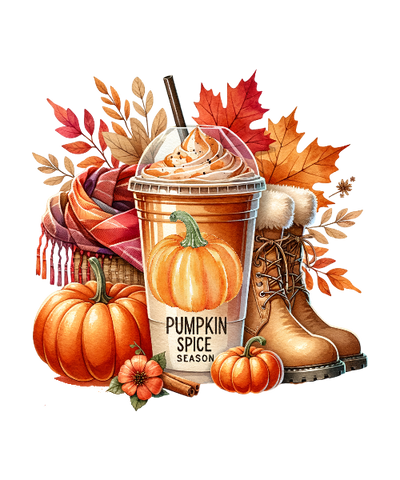 Pumpkin Spice Season Fall Thanksgiving DTF (direct-to-film) Transfer