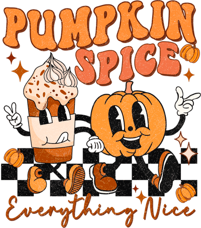 Pumpkin Spice Direct to Film DTF Transfer - Twisted Image Transfers