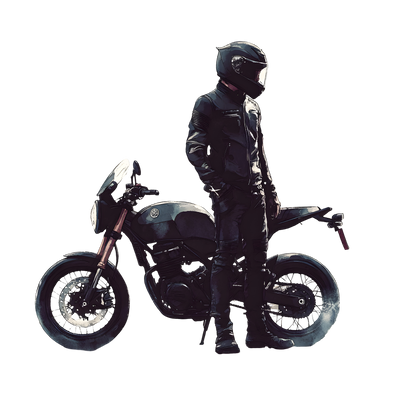 Race Bike & Rider DTF (direct-to-film) Transfer