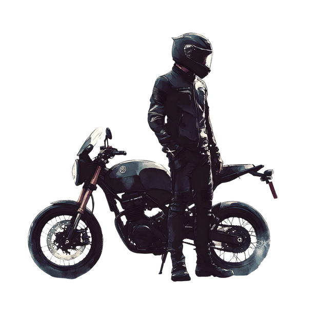 Race Bike & Rider DTF (direct-to-film) Transfer