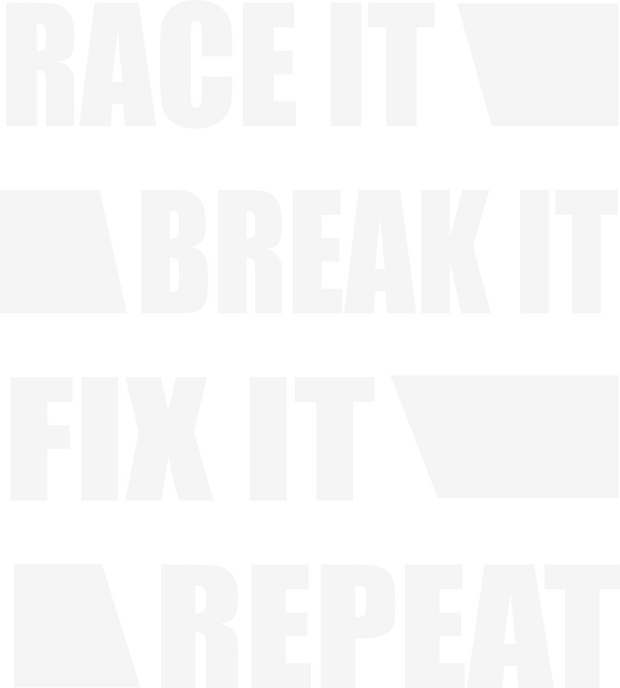 Race Break Fix Repeat DTF (direct-to-film) Transfer