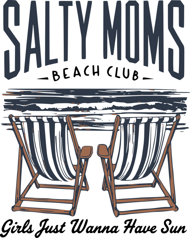 Salty Moms Beach Club DTF (direct-to-film) Transfer