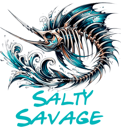 Salty Savage Fish of Bones DTF (direct-to-film) Transfer