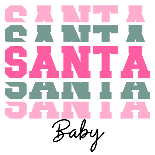 Santa Baby 2 DTF (direct-to-film) Transfer