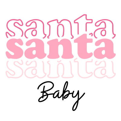 Santa Baby(1) DTF (direct-to-film) Transfer