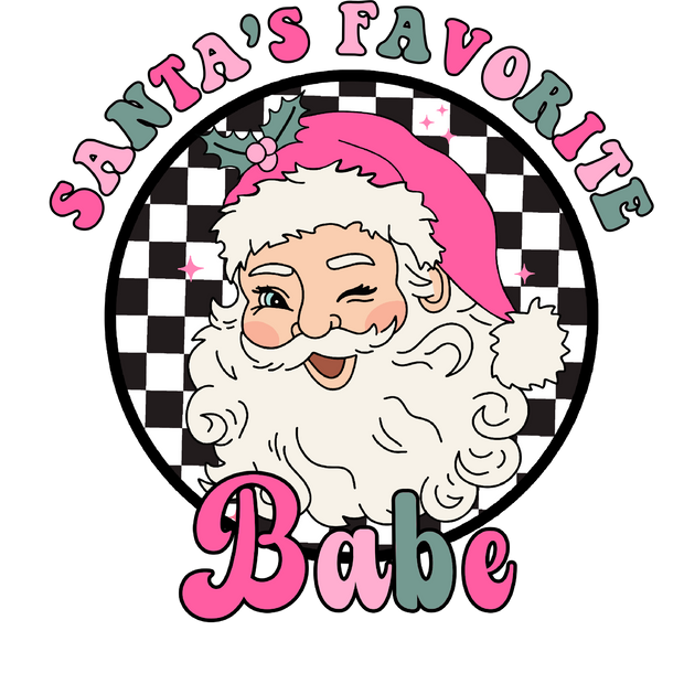 Santa's Babe DTF (direct-to-film) Transfer