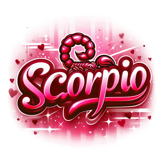 Scorpio 1 Red Zodiac DTF (direct-to-film) Transfer