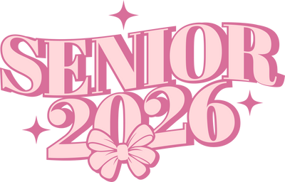 Senior 2026 Two Toned Pink DTF (direct-to-film) Transfer
