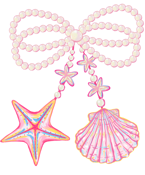 Shells & Pearls DTF (direct-to-film) Transfer
