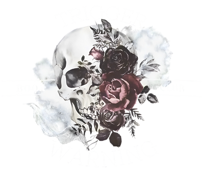 Skull of Flowers DTF (direct-to-film) Transfer