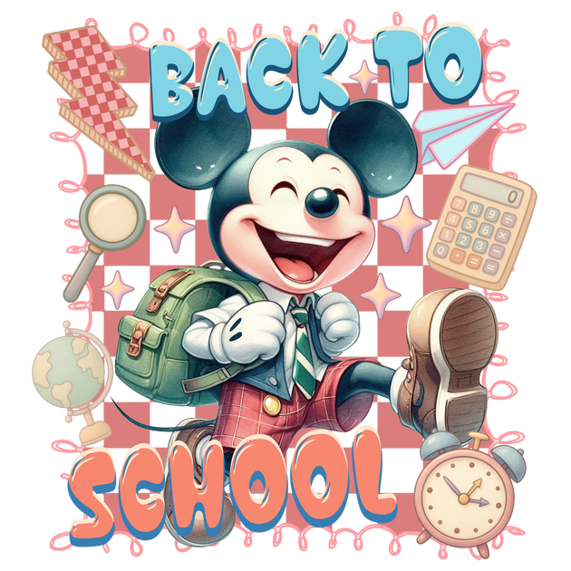 Smiling School Mickey DTF (direct-to-film) Transfer – Twisted Image ...