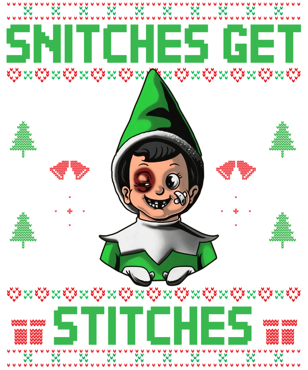 Snitches in Green Ugly Sweater DTF (direct-to-film) Transfer