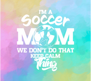 Soccer Mom UV DTF Wraps for 20 oz Skinny Tumbler